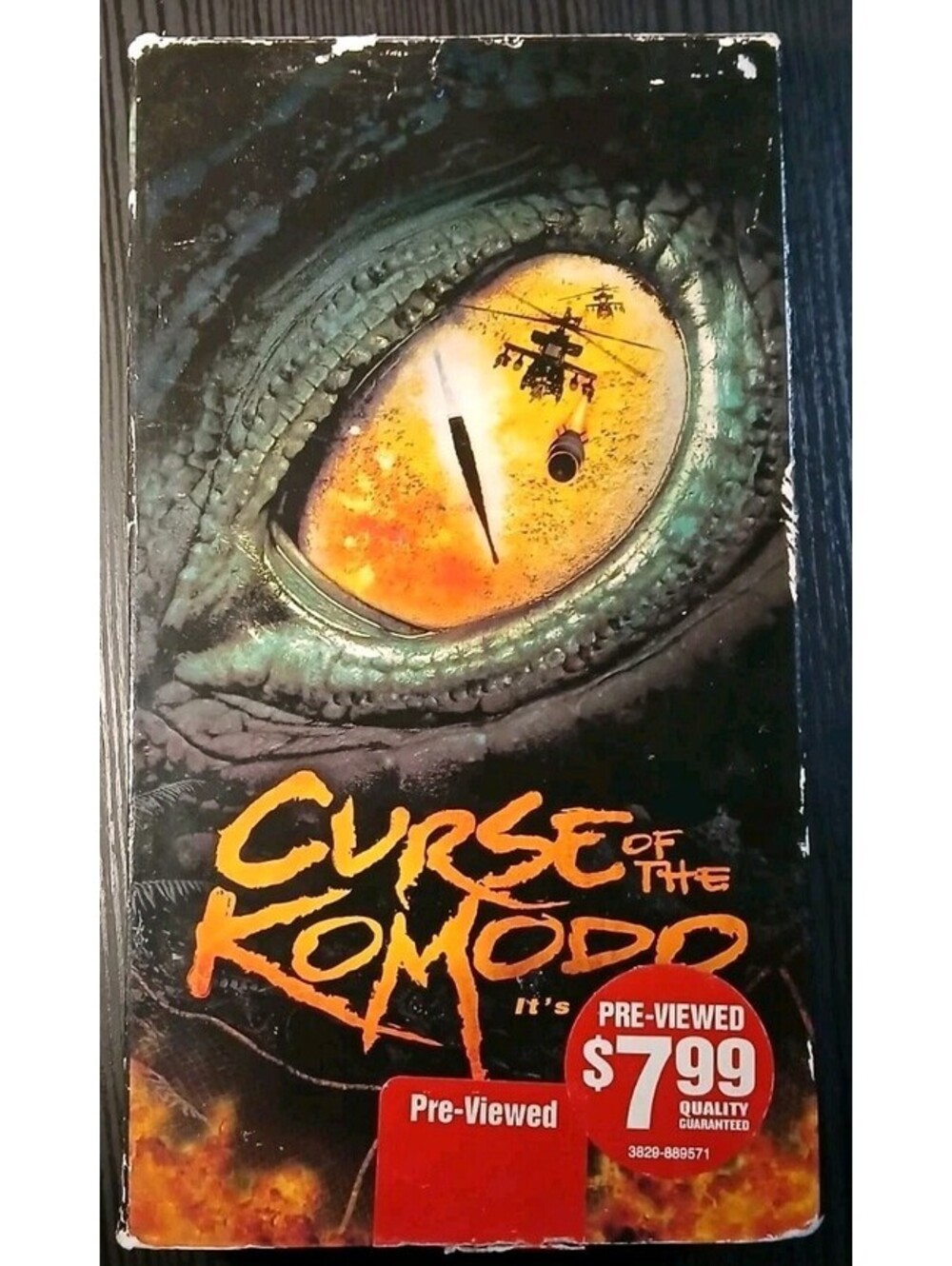 Curse of the Komodo - VHS - 2004 - Blockbuster Rental - Good Condition